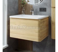 Тумба с раковиной Itana Roberto 70 подвесная, 599 дуб мавелла голд