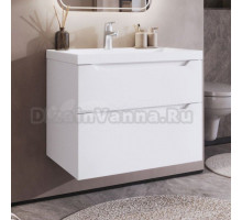 Тумба с раковиной IKA Nill 2.0 70 подвесная, cc 3005 белый глянец 05