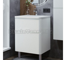 Тумба с раковиной Itana Roberto 60 напольный, эмаль белый глянец