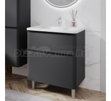 Тумба с раковиной Itana Roberto 70 напольный, графит 3-810up