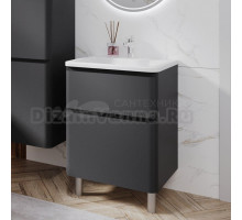 Тумба с раковиной Itana Roberto 60 напольный, графит 3-810up