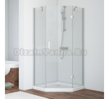 Душевой уголок Vegas Glass Afa-Pen Novo 90 07 01 R профиль матовый хром, стекло прозрачное