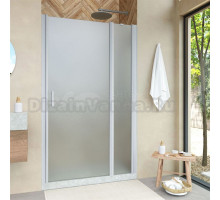 Душевая дверь в нишу Vegas Glass EP-F-1 Novo 140 07 10 R профиль матовый хром, стекло сатин