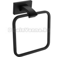 Держатель для полотенец Gappo G0704-6 матовый черный, кольцо