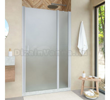 Душевая дверь в нишу Vegas Glass EP-F-1 Novo 155 07 10 R профиль матовый хром, стекло сатин