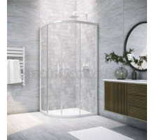 Душевой уголок Vegas Glass ZS Novo 120 01 01 профиль белый, стекло прозрачное