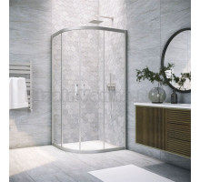 Душевой уголок Vegas Glass ZS Novo 120 07 01 профиль матовый хром, стекло прозрачное