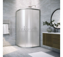 Душевой уголок Vegas Glass ZS Novo 120 07 10 профиль матовый хром, стекло сатин