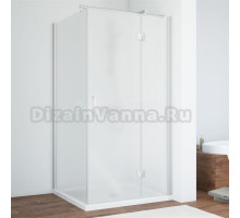 Душевой уголок Vegas Glass AFP-Fis Novo 100*90 07 10 R профиль матовый хром, стекло сатин