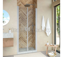 Душевая дверь в нишу Vegas Glass E2P Novo 70 07 01 профиль хром матовый, стекло прозрачное