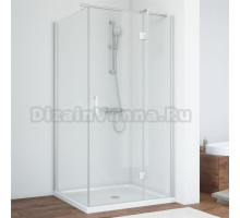 Душевой уголок Vegas Glass AFP-Fis Novo 120*100 07 01 R профиль матовый хром, стекло прозрачное