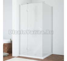 Душевой уголок Vegas Glass AFP-Fis Novo 80 07 10 L профиль матовый хром, стекло сатин