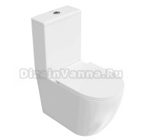 Унитаз-компакт напольный KERAMA MARAZZI Sfera SF.wc.01 безободковый, с крышкой-сиденьем микролифт