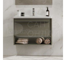 Тумба под раковину без столешницы AQUATON Хоуп 80 подвесная, 1 ящик, хаки