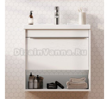 Тумба под раковину без столешницы AQUATON Хоуп 60 подвесная, 1 ящик, матовая белая