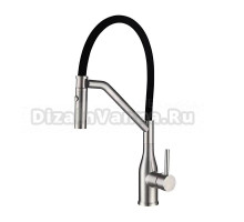 Смеситель для кухни Gappo G4098-15 с гибким изливом, сатин