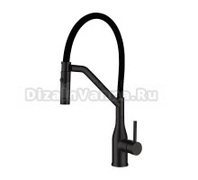 Смеситель для кухни Gappo G4098-16 с гибким изливом, черный