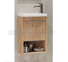 Тумба под раковину без столешницы AQUATON Хоуп 40 подвесная, 1 створка, орех