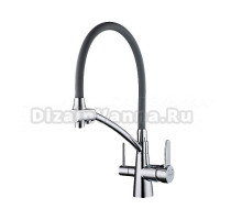 Смеситель для кухни Gappo G4398-17 с гибким изливом, хром