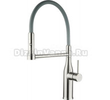 Смеситель для кухни Gappo G4398-55 с гибким изливом, сатин