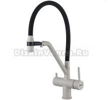 Смеситель для кухни Gappo G4398-81 с гибким изливом, белый