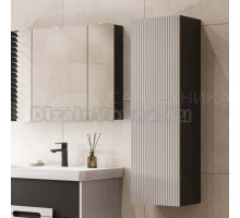 Шкаф-пенал для ванной AQUATON Ар-Деко 32 серый кобальт