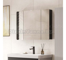 Зеркало-шкаф AQUATON Ар-Деко 85 серый кобальт