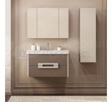 Мебель для ванной комнаты AQUATON Ар-Деко 85 подвесная, 2 ящика, кашемир