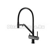 Смеситель для кухни Gappo G4398-86 с гибким изливом, черный