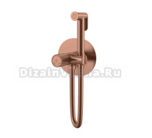 Гигиенический душ Boheme Tech 157-CB со смесителем, С ВНУТРЕННЕЙ ЧАСТЬЮ, copper brushed
