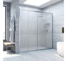 Душевая дверь в нишу Vegas Glass Z2P Novo h190 200 07 10 профиль матовый хром, стекло сатин