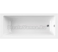 Акриловая ванна Cezares Plane Solo Mini 150x70 см, пристенная, белая, на ножках