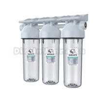 Корпус для магистрального фильтра Unicorn KSBP 3/4 TRIO тройной для холодной воды