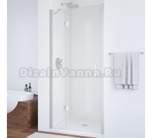 Душевая дверь в нишу Vegas Glass AFP Novo 100 07 01 L профиль матовый хром, стекло прозрачное