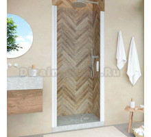 Душевая дверь в нишу Vegas Glass EP Novo 90 01 01 профиль белый, стекло прозрачное