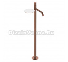 Напольный смеситель для раковины Boheme Stick 120-BRB.4 brushed bronze spirale