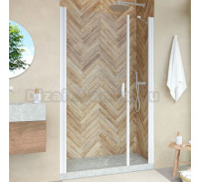 Душевая дверь в нишу Vegas Glass EP-F-2 Novo 175 01 01 L профиль белый, стекло прозрачное