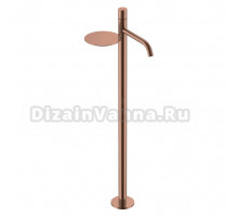 Напольный смеситель для раковины Boheme Stick 120-CB copper brushed diamond