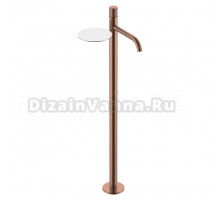 Напольный смеситель для раковины Boheme Stick 120-CB.4 copper brushed spirale