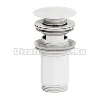 Донный клапан для раковины Wonzon & Woghand WW-88SS09-MW без перелива, матовый белый