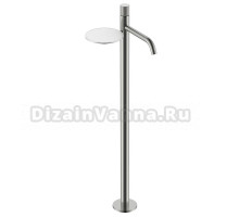 Напольный смеситель для раковины Boheme Stick 120-NB.4 nikel brush spirale