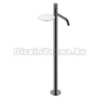 Напольный смеситель для раковины Boheme Stick 120-SGM.3 shine gun metal linea