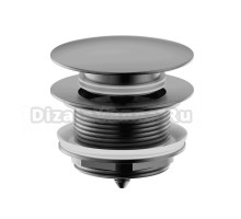 Донный клапан для раковины Wonzon & Woghand WW-SS105-BGM без перелива, темный графит