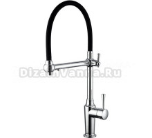 Смеситель для кухни FAOP A98 A4398-6 с гибким изливом, хром