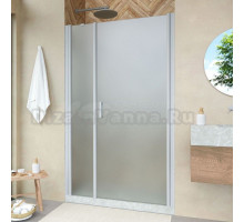 Душевая дверь в нишу Vegas Glass EP-F-2 Novo 165 07 10 R профиль матовый хром, стекло сатин