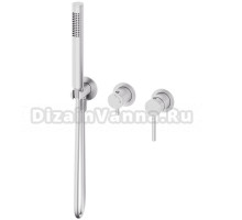 Встраиваемый смеситель для душа и ванны Wonzon & Woghand Stick WW-838017-BN С ВНУТРЕННЕЙ ЧАСТЬЮ, брашированный никель