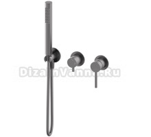 Встраиваемый смеситель для душа и ванны Wonzon & Woghand Stick WW-838017-BGM С ВНУТРЕННЕЙ ЧАСТЬЮ, темный графит