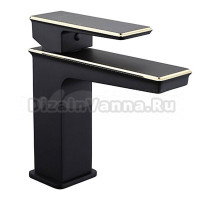 Смеситель для раковины FAOP A06 A1006-6 черный, золото