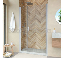 Душевая дверь в нишу Vegas Glass EP-F-2 Novo 165 07 01 R профиль матовый хром, стекло прозрачное
