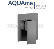 Смеситель встраиваемый AQUAme Savona темный металл AQM8807GM